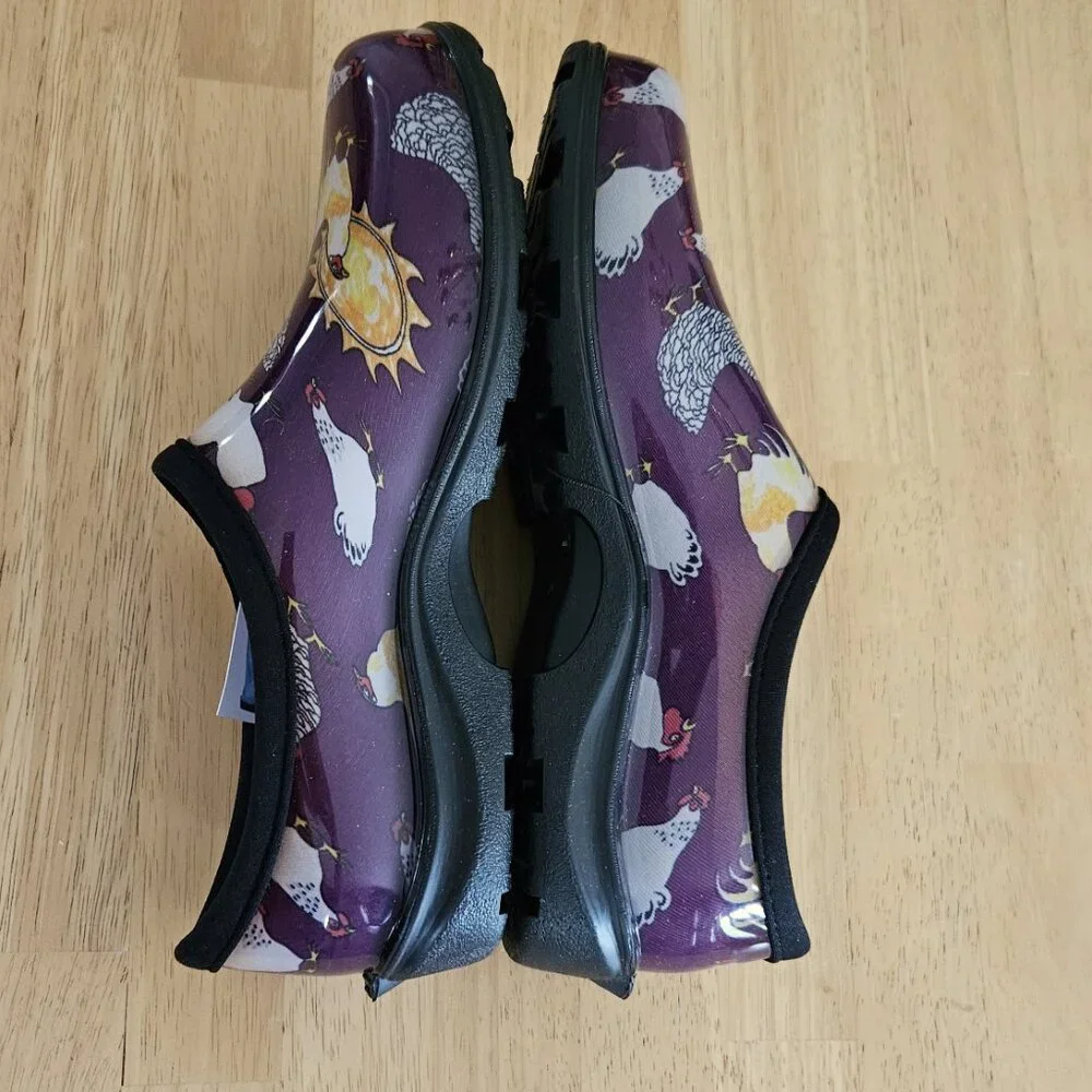 Sloggers Rain & Garden Shoes - Chicken Purple - size 10 - NWT - Picture 8 of 10